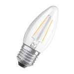 Osram Classic LED E27 Bougie Filament Claire 4.8W 470lm - 827 Blanc Très Chaud | Dimmable - Équivalent 40W