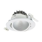 Philips Spot LED Greenspace Accent Cardanic Aluminium Blanc 24W 2700lm 36D - 930 Blanc Chaud | 163mm - IP20 - Meilleur Rendu Des Couleurs - Interact Dimmable