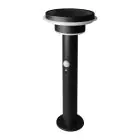 Ledvance LED Sokkel Lamp Endura Stijl Dubbel Circle Zwart 6W 400lm - 830 Warm Wit | Solar - Bewegings- en Lichtsensor 